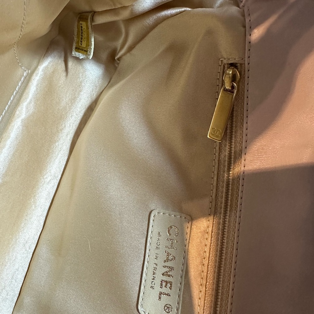 Chanel Preown Authentic Flap Lambskin Beige Handbag - Picture 11 of 11